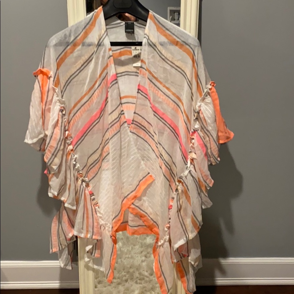 CUTE Express poncho / coverup OS NWT